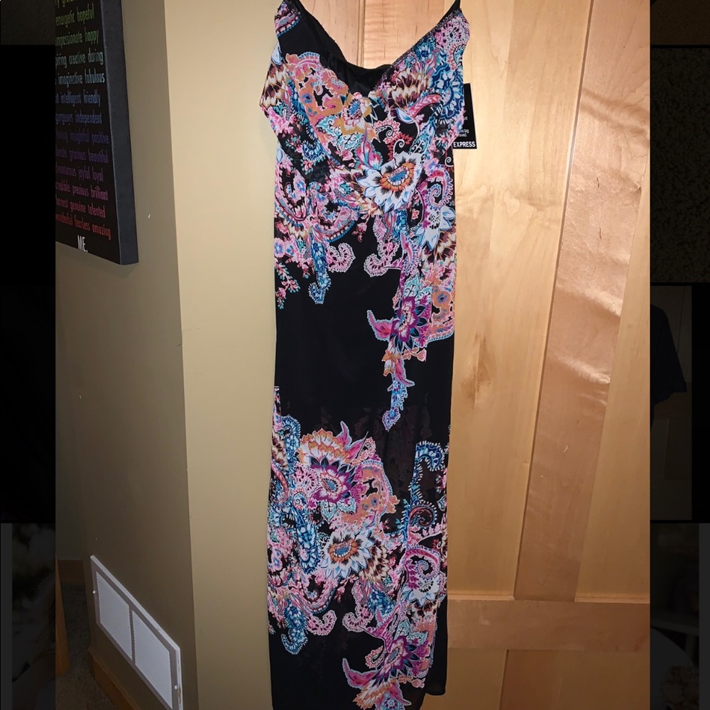 Strapless, high low dress from Expres
